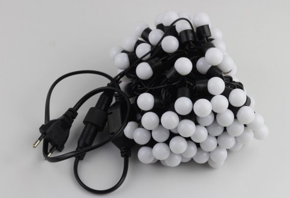 Dekoratif Renkli Led Işıklı Toplar Kablolu Yanıp Sönen 28 Led Top - 4