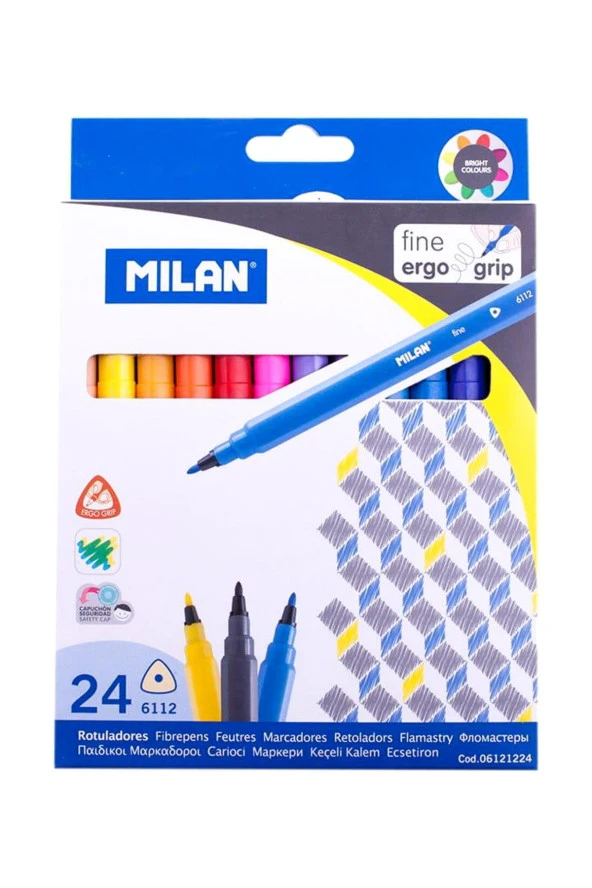 Milan Keçeli Boya Kalemi 24 LÜ ML 80159