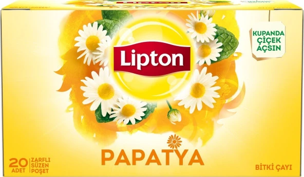 Lipton Papatya Bitki Süzen Poşet Çay 20 x 2 G