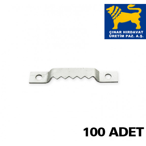 Arslan Mamulleri Timsah Çerçeve Askısı Büyük Boy Çinko 100 Adet - 2