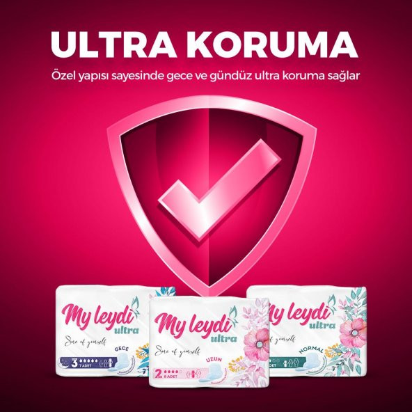 MYLEYDİ ULTRA HİJYENİK PED GECE 84 ADET (12 PAKET ) - 2
