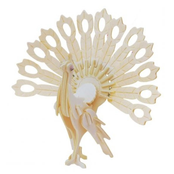 3D Ahşap 158 Parça Hayvanlar Alemi Puzzle Maket Oyuncak Maket - 4