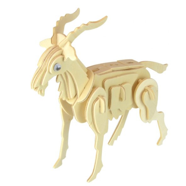 3D Ahşap 158 Parça Hayvanlar Alemi Puzzle Maket Oyuncak Maket - 5