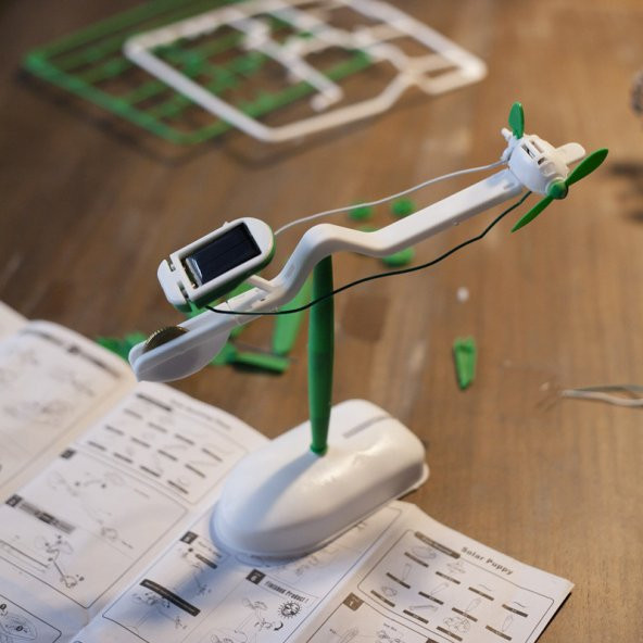Güneş Enerjili Oyuncak Robot Oluşturma Seti Solar Kit (6lı Set) - 7