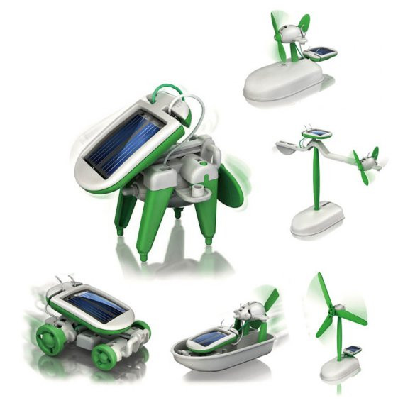 Güneş Enerjili Oyuncak Robot Oluşturma Seti Solar Kit (6lı Set) - 10