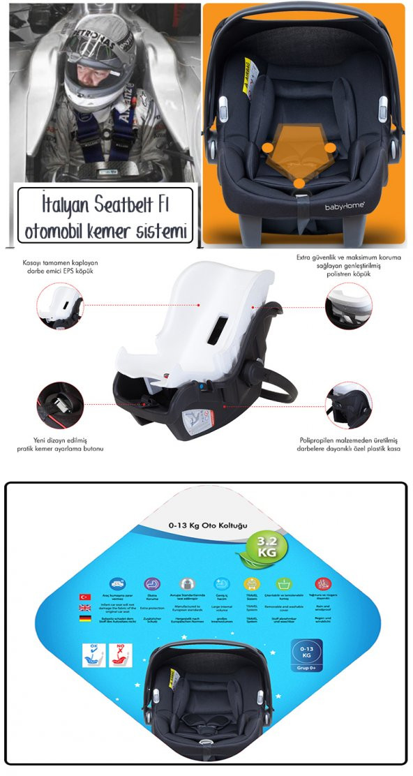 Baby Home Bh-970 Exclusive Travel Sistem Bebek Arabası - 11