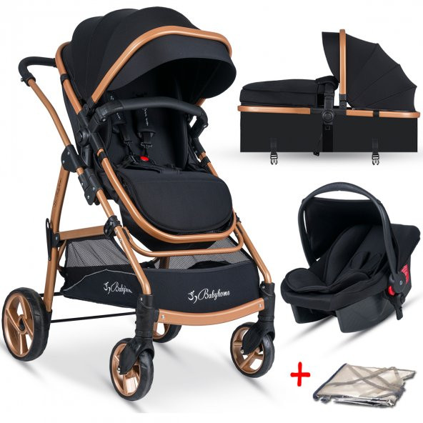 Baby Home Bh-855 Mix Gold Travel Sistem Bebek Arabası + Puset - 3