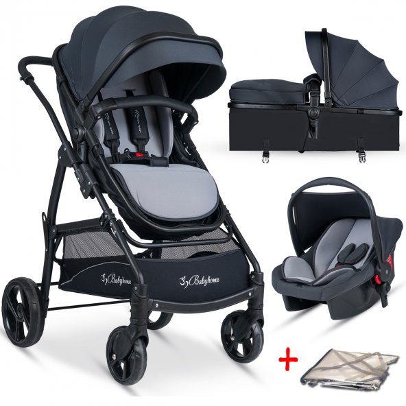 Baby Home Bh-855 Mix Gold Travel Sistem Bebek Arabası + Puset - 4
