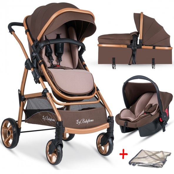 Baby Home Bh-855 Mix Gold Travel Sistem Bebek Arabası + Puset - 2