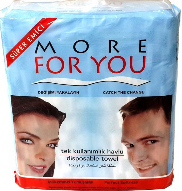 More For You Tek Kullanımlık Havlu 100 Adet 80x40 cm
