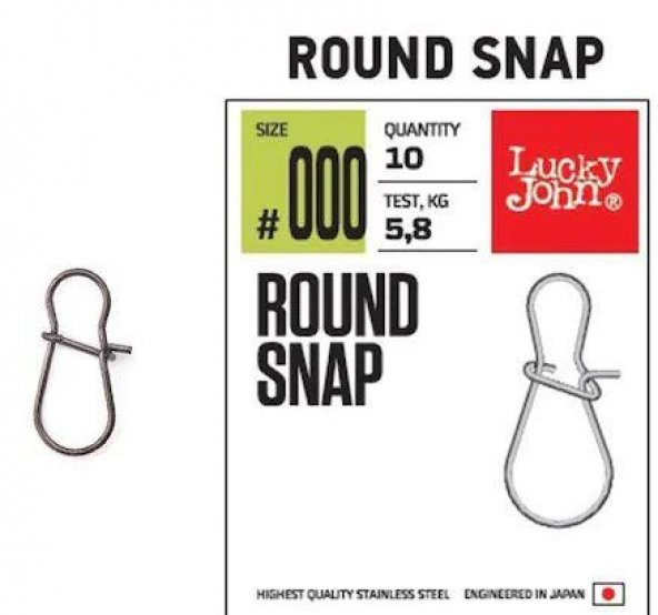 Lucky John 5113 Round Snap No:1 10 lu Klips