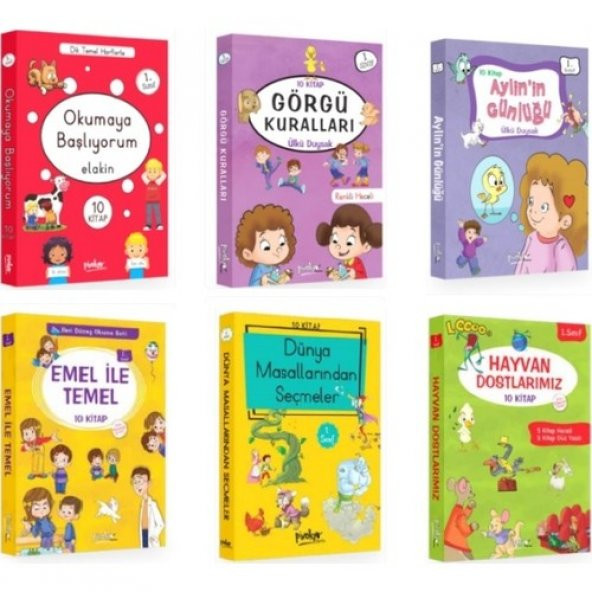 Pinokyo 1. Sınıf Hikaye Seti 6 Kutu 60 Kitap
