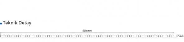 Evim PVC Asma Tavan Paneli Silver Star TR17-3 - 3