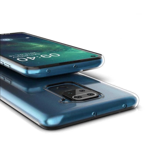 Xiaomi Redmi Note 9  İnce Esnek Sararmaz Şeffaf Silikon Kılıf - 6