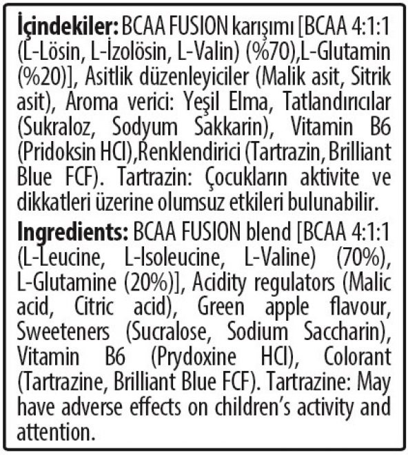 Hardline BCAA Fusion 500 Gr ÇİLEK AROMALI Amino Asit + Glutamin Komplex İADE GARANTİLİ + SKT:12/2023 - 6