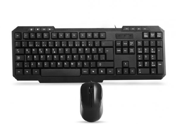 Everest KM-1435 Siyah Usb Oyuncu Q Multimedia Klavye + Mouse Set
