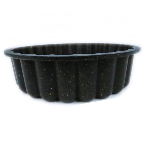 KEK TART KALIBI DİLİMLİ DÖKÜM GRANİT 26CM SİYAH - 2