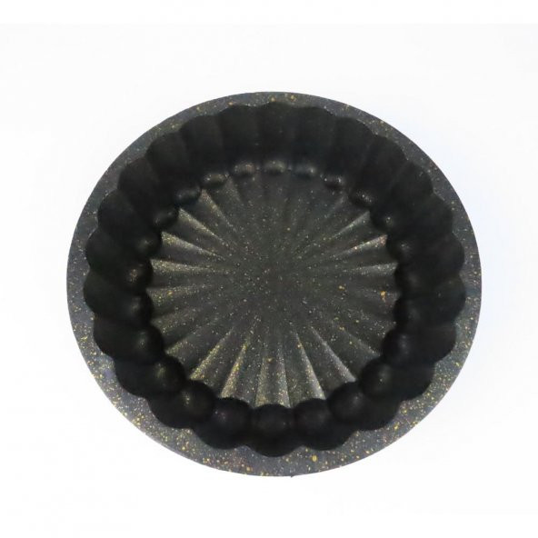 KEK TART KALIBI DİLİMLİ DÖKÜM GRANİT 26CM SİYAH - 4