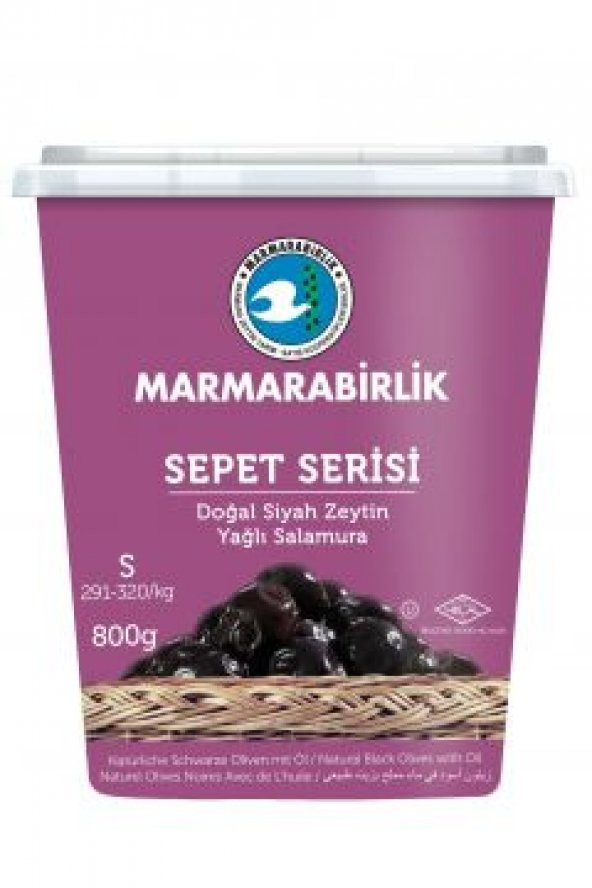 Marmarabirlik Sepet Serisi Siyah Zeytin S Boy 800 Gr - 1