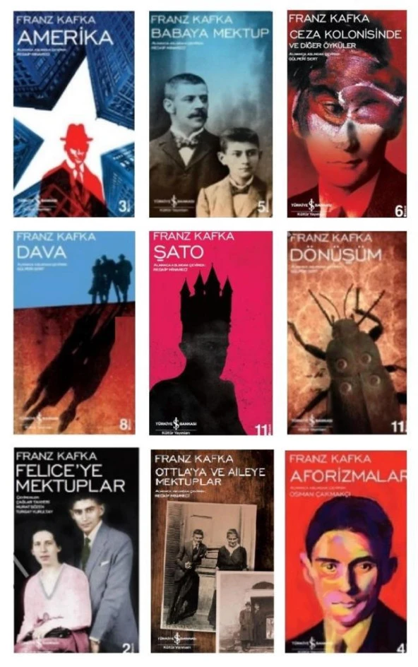 Franz Kafka Seti 9 Kitap İŞ BANKASI YAYINLARI