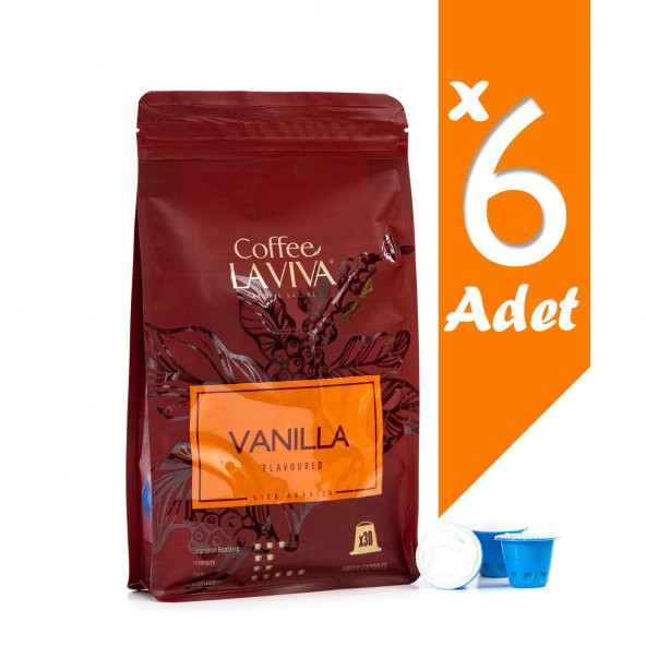 Coffee La Viva Vanilla Kapsül Kahve 180*5,3 Gr. Vanilya Aromalı