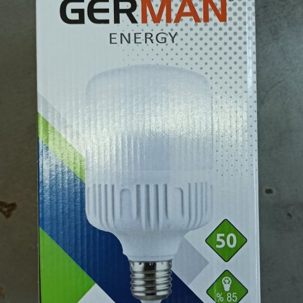 3 Adet German Energy 50 Watt Beyaz E27 Duylu LED Ampul - 1