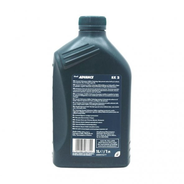 Shell Advance SX 2T 1 Lt 2 Zamanlı Mineral Motosiklet Yağı - 4