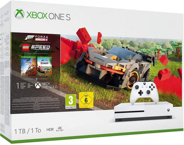 Microsoft Xbox One S 1 TB Forza Horizon 4 + Lego Oyun Konsolu