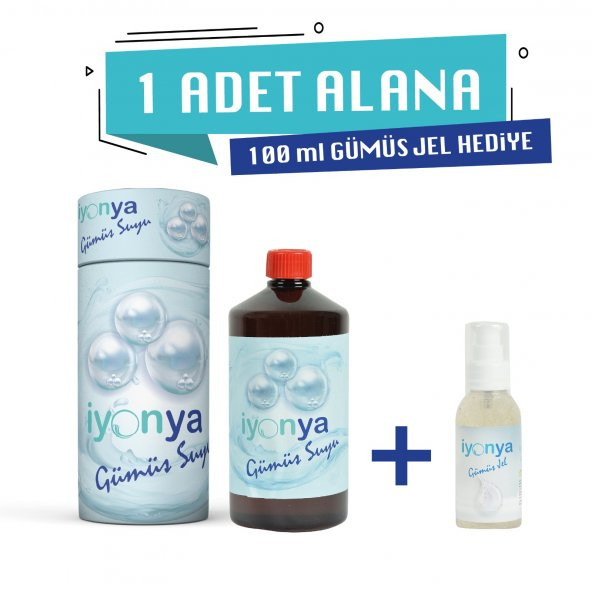 1Lt Gümüş Suyu 100ml Gümüş Jel Hediye