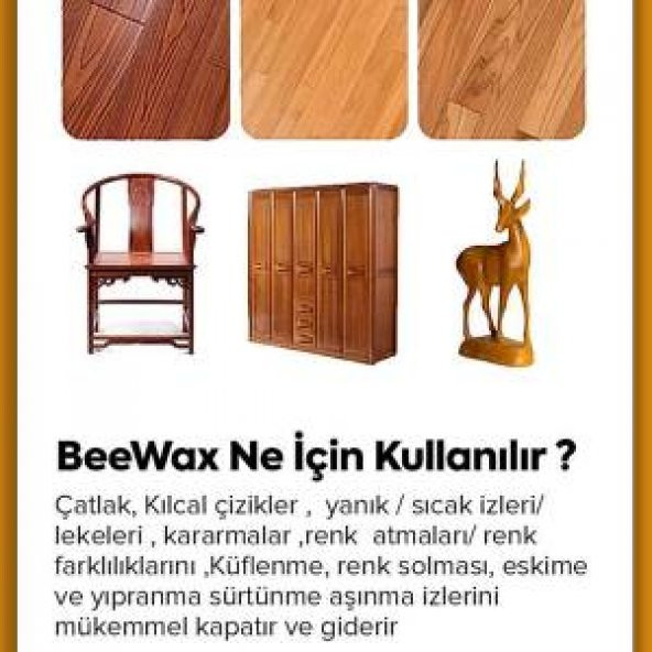 BeeWax Ahşap Onarıcı Parlatıcı Koruyucu İkili - 4