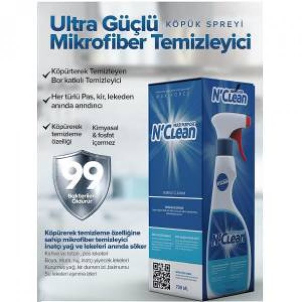 N'Clean Bor Katkılı Mikrofiber Sprey Tekli - 7