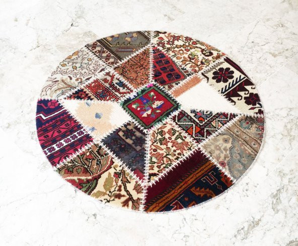 Kırkyama El Dokuma Halı 100cm XHE0050 - 2