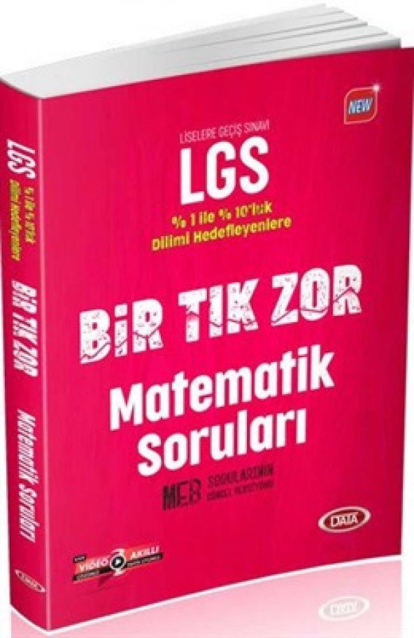 Data Yayınları LGS Bir Tık Zor Matematik Soruları
