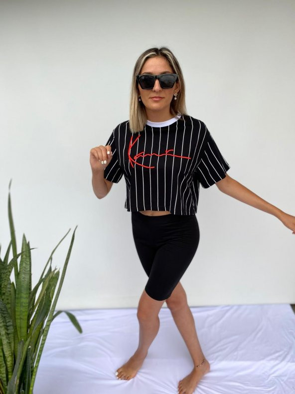 Tayt Diz Üstü Kadın Siyah Spor Taytı - 4