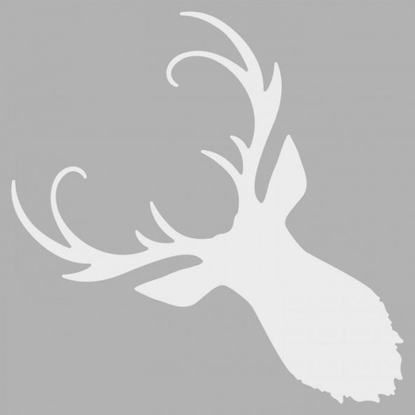 Geyik Stencil Tasarımı 30 x 30 cm - 2
