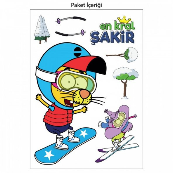 Kral Şakir Duvar Sticker-4, Kral Şakir Çıkartmaları 50x70 cm - 2