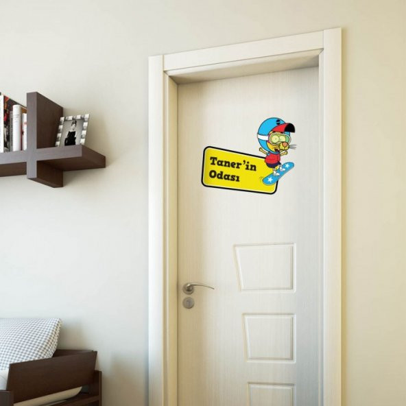 Kral Şakir Oda Kapısı Sticker-2 35x50 cm Çocuk Odası Kapı ve Duvar Sticker