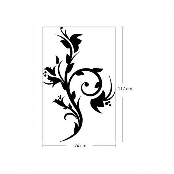 Daima Kadife Duvar Sticker 74X117 Cm - 3