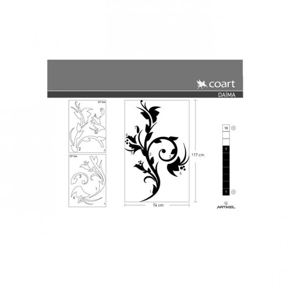 Daima Kadife Duvar Sticker 74X117 Cm - 4