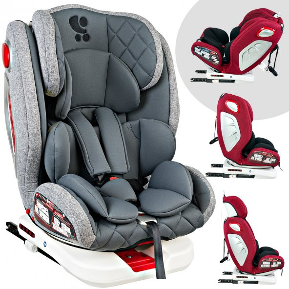 Lorelli Roto 360' Dönebilen İsofix'li 0-36 Kg 9 Ay-12 Yaş Bebek Çocuk Oto Koltuğu - 2