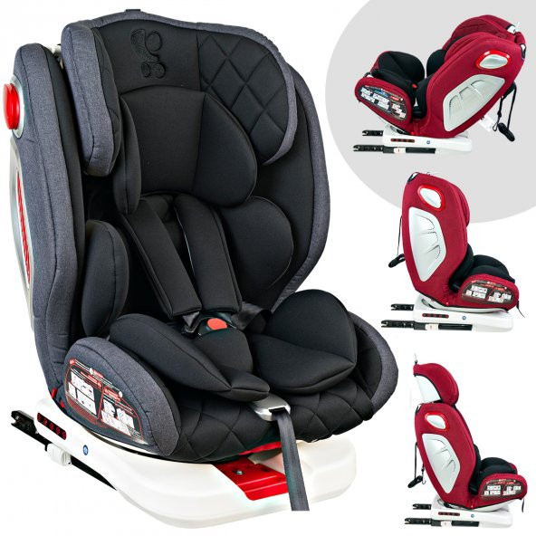 Lorelli Roto 360' Dönebilen İsofix'li 0-36 Kg 9 Ay-12 Yaş Bebek Çocuk Oto Koltuğu - 3