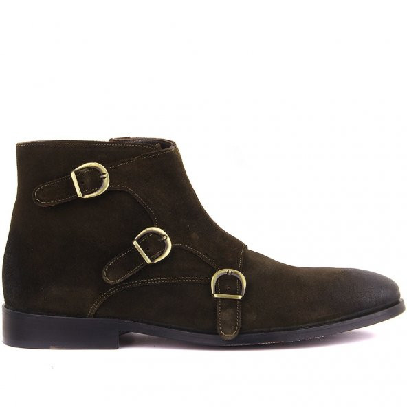 Sail Lakers - Yeşil Süet Fermuarlı Kösele Erkek Bot