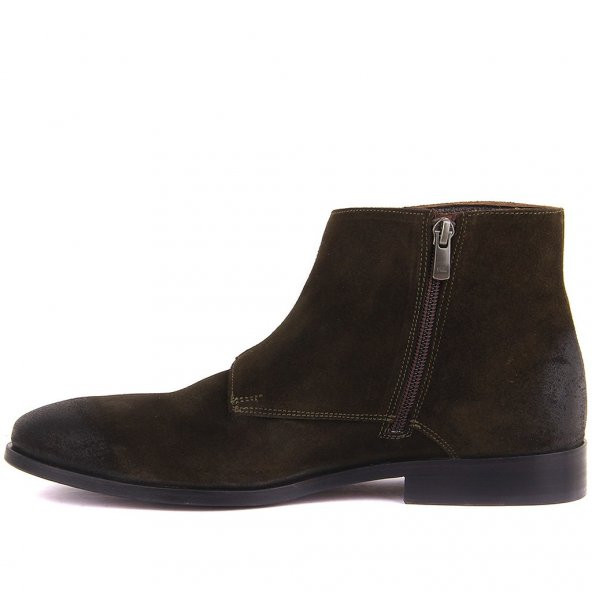 Sail Lakers - Yeşil Süet Fermuarlı Kösele Erkek Bot - 3