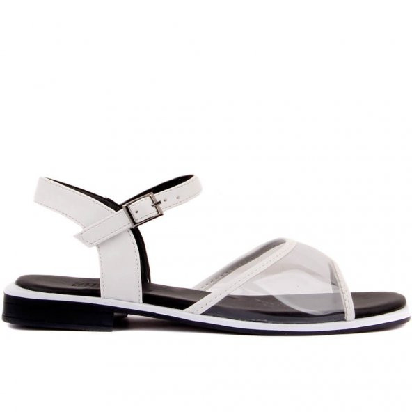 Moxee - Siyah Renk Kadın Şeffaf Sandalet - 6