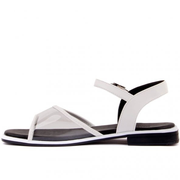 Moxee - Siyah Renk Kadın Şeffaf Sandalet - 8