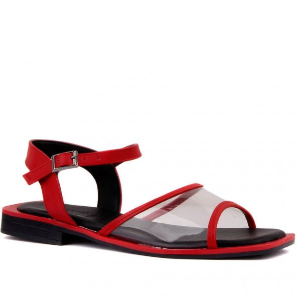 Moxee - Siyah Renk Kadın Şeffaf Sandalet - 12