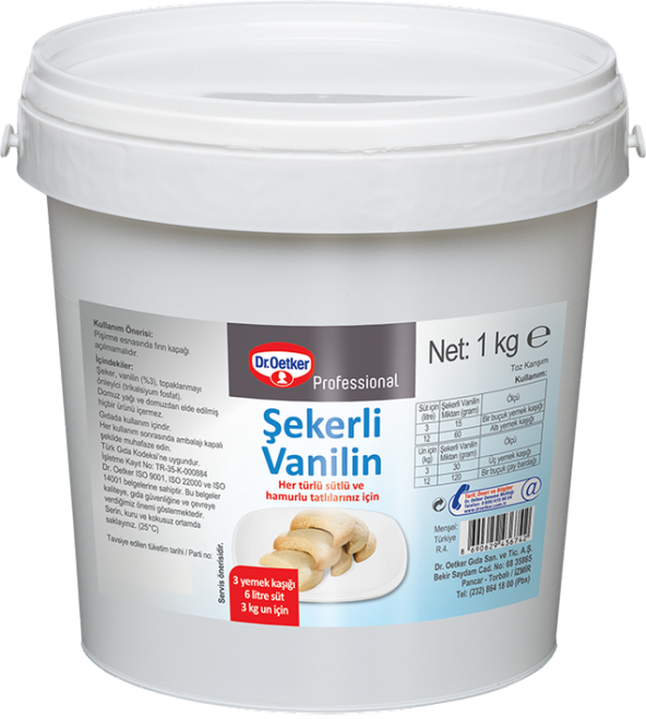 DR OETKER ŞEKERLİ VANİLİN 1 KG