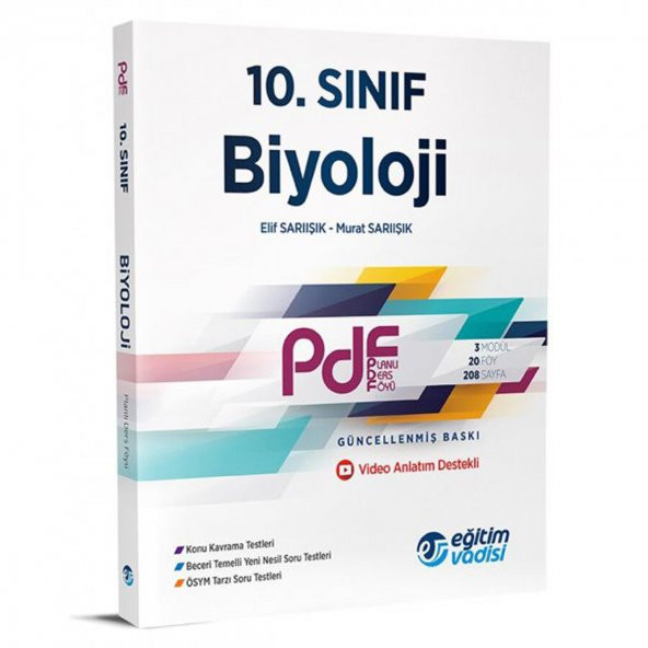 Eğitim Vadisi 10. Sınıf Biyoloji Güncel PDF Planlı Ders Föyü