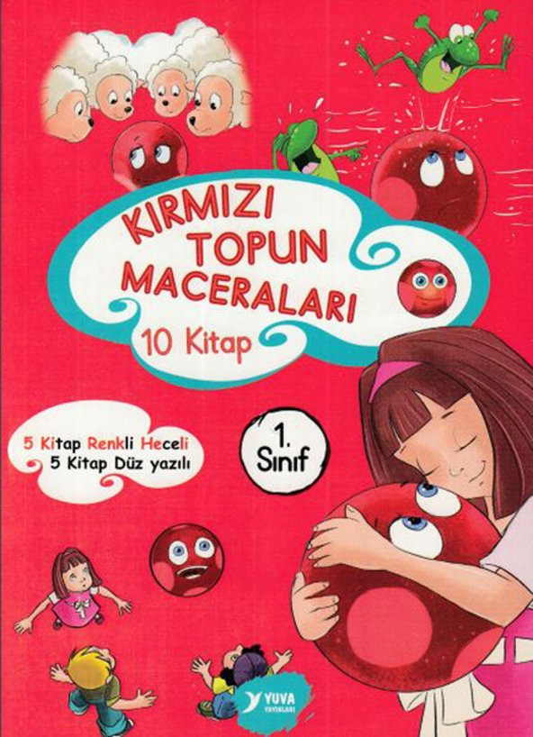 1.Sınıf Kırmızı Topun Maceraları 10 Kitap