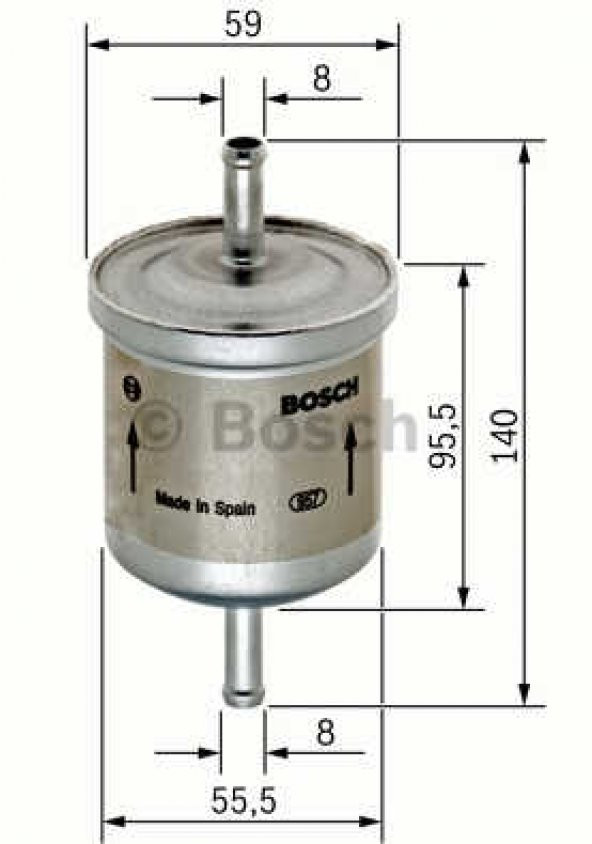 Polo Benzin Filtresi Bosch Marka